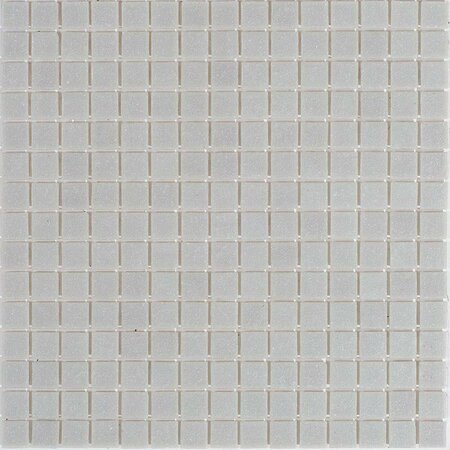APOLLO TILE Dune 12 in. x 12 in. Glossy Ice Gray Glass Mosaic Wall and Floor Tile 20 sq. ft./case, 20PK APLSA88GR702A